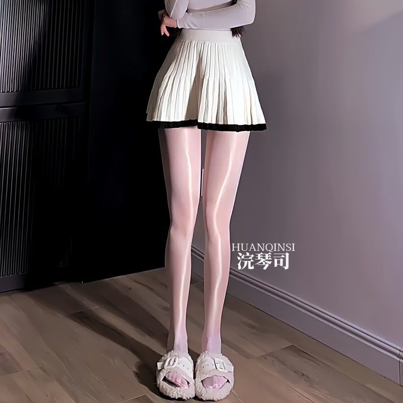 极光油亮丝袜女超薄款防勾丝夏季水光丝袜光腿神器反光马油袜