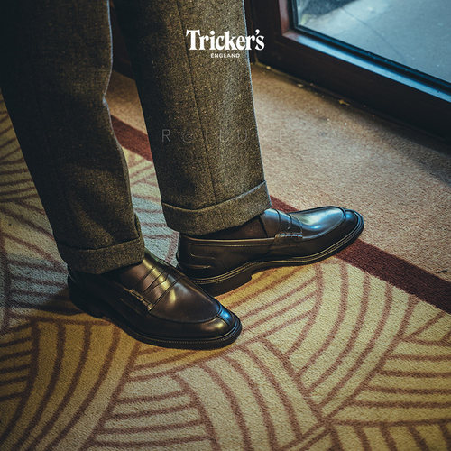 英国Trickers手工便士乐福皮鞋