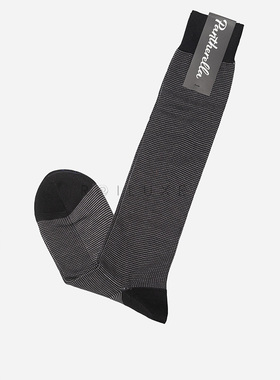 英国Pantherella长筒棉袜 高端男士中高筒及膝商务正装休闲绅装袜