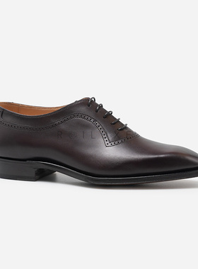 国货雅生AXEN固特异工艺皮鞋 酒红色牛皮商务正装牛津鞋男 Oxford