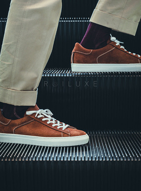 情人节 NOTATIONS小白鞋 低帮真皮透气运动休闲板鞋 男女情侣皮鞋