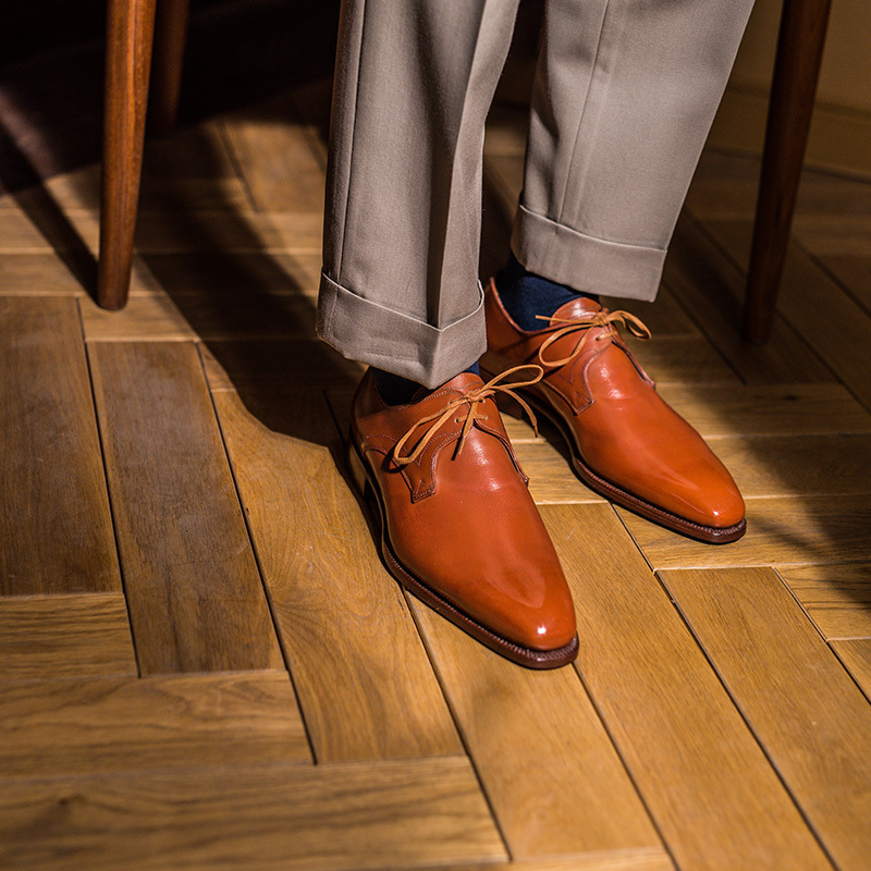 Roiluxe意大利手工德比现货皮鞋