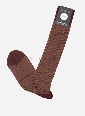 英国Pantherella长筒及膝棉袜 高端男士中高筒商务正装休闲绅装袜