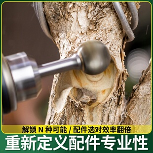 盆景舍利杆木雕制作打磨头电动打磨机雕刻盆景丝雕舍利干制作工具