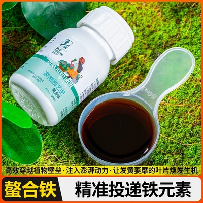 铁肥螯提升绿植铁肥花卉果树补铁黄化合橘柑黄叶叶面白叶作物病