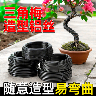 绑扎三角梅绿植造型铝丝盆景专用吕丝压枝固定线植物铝线绑花铁丝