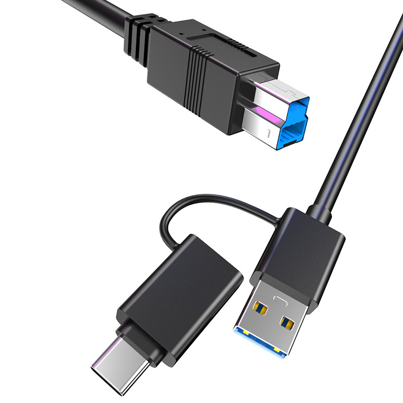 MAIVO USB30 PRINTER DATA TRANSMISSION CABLE TYPE-C PORT Y-TYPE CABLE SUITABLE FOR MOBILE HARD DISK CABLE KY01