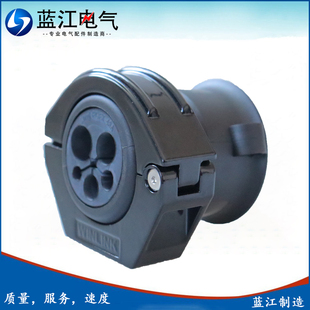 铝制前端波纹管支架工业机器人管线包重型分线固定座 蓝江WINLINK