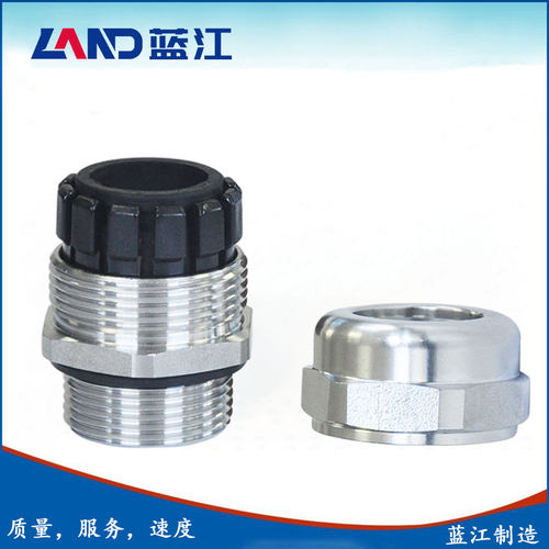 蓝江PG螺纹不锈钢电缆防水接头