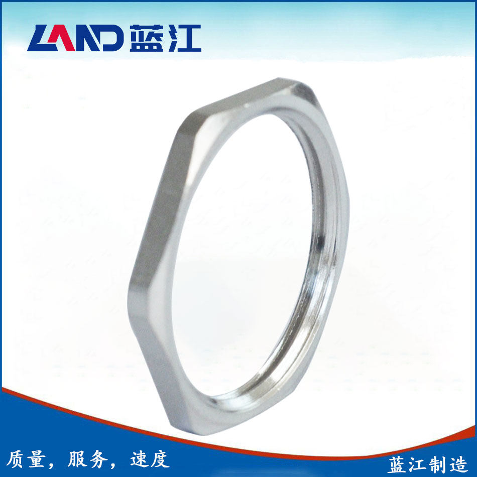 蓝江 M公制牙黄铜镀镍锁紧螺母内螺纹金属电缆接头锁母箱体背母,五金/工具,电工电器成套设备,淘宝优惠券,粉丝福利购,淘宝优惠卷