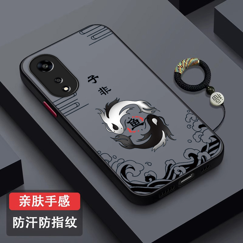 子非鱼适用oppoa1手机壳5G肤感微磨砂a1pro保护套镜头全包防摔opp0a1x创意a1活力版男女个性指环por外壳潮牌