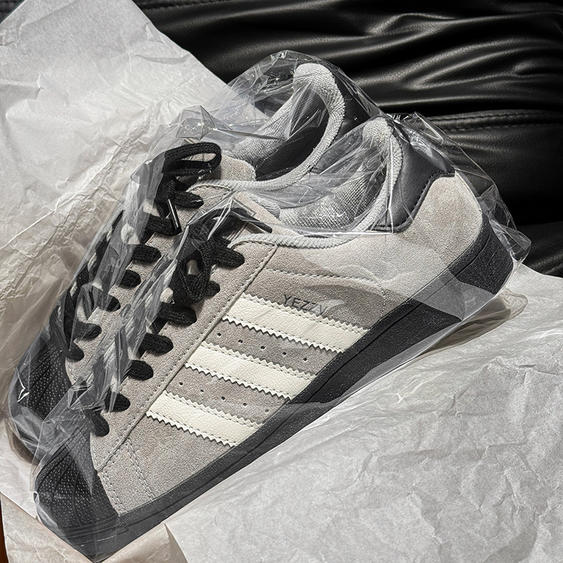 灰色贝壳头男女鞋2026春季新款爆款潮牌贝壳鞋莆田运动休闲板鞋子,流行男鞋,休闲板鞋,淘宝优惠券,粉丝福利购,淘宝优惠卷