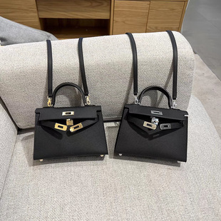 二代手掌纹真皮凯莉包迷你斜挎小包包时尚 牛皮女包单肩包手提包潮