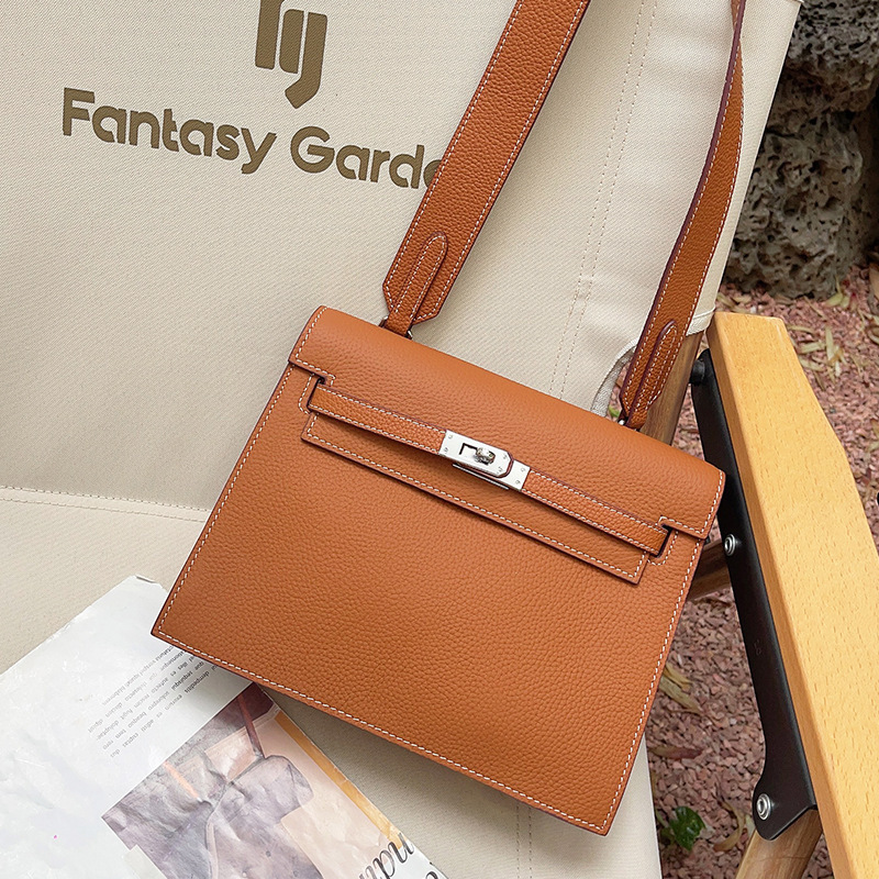 2025新款潮danse凯莉包单肩斜挎