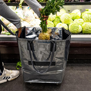 国产hulken浩肯包带轮子收纳包脏衣篮拖轮袋移动便携大容量可折叠