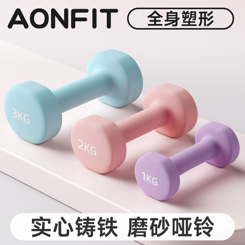 昂菲特哑铃健身家用实心铸铁