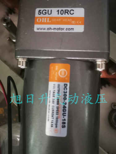 OHL 直流减速电机DC300-24GU-18S  5GU10RC减速箱减速机