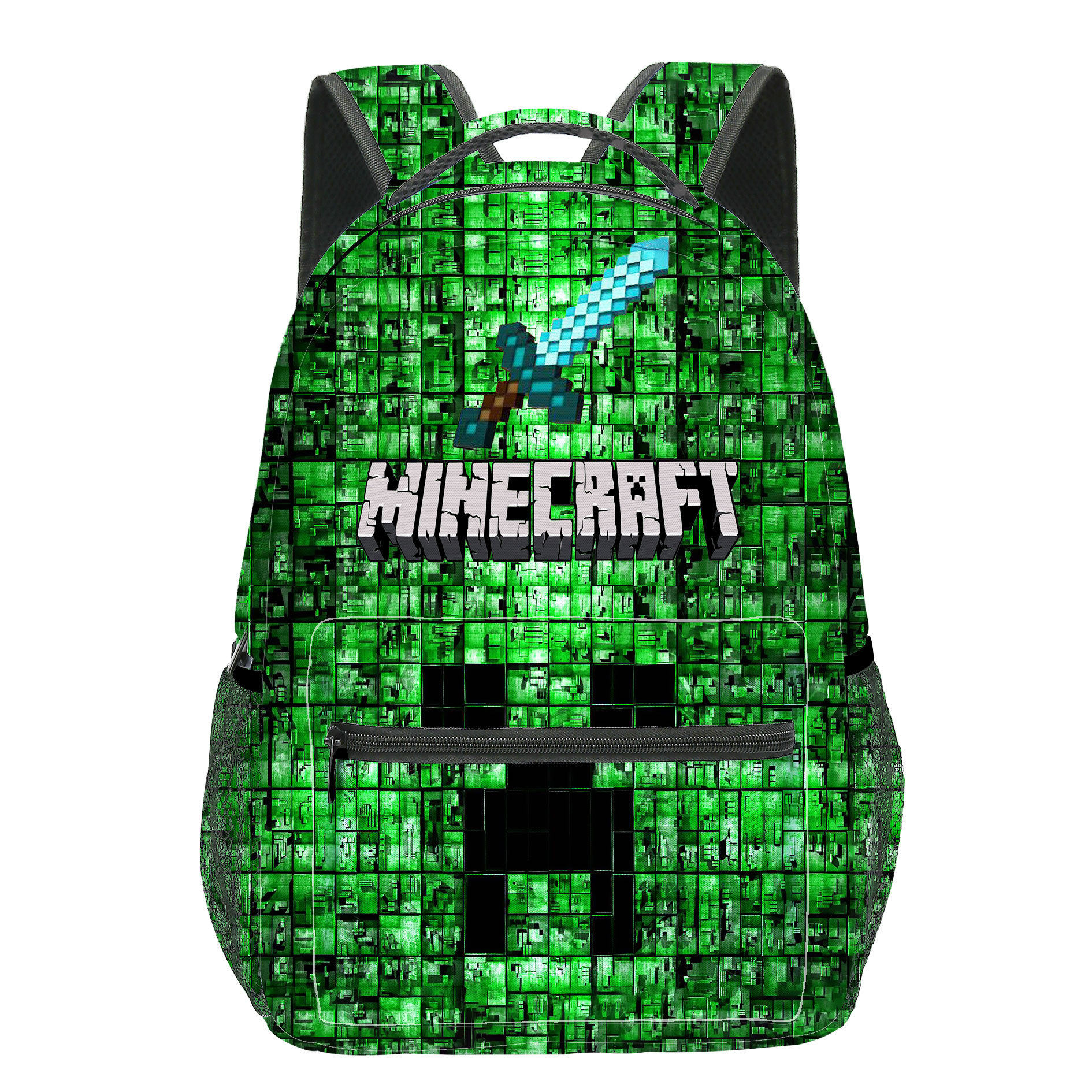 现货我的世界minecraft中小学生书包儿童背包双肩包双肩背包涤纶