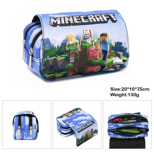 世界Minecraft笔袋文具盒游戏周边铅笔盒双肩背包CH1505 现货我