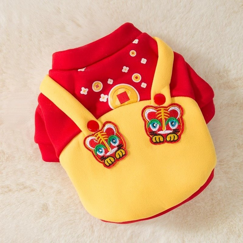 事事如意新春狗狗卫衣秋冬薄绒泰迪小型幼犬幼猫喜庆拜年宠物衣服,宠物/宠物食品及用品,狗宠物服装/雨衣,淘宝优惠券,粉丝福利购,淘宝优惠卷