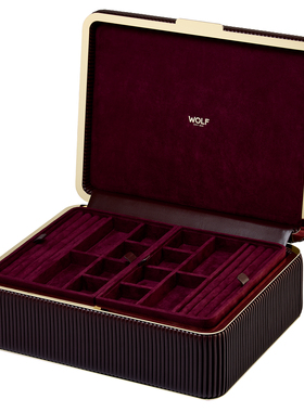 WOLF/沃尔夫Bella首饰盒收纳盒复古项链珠宝饰品箱中号/大号