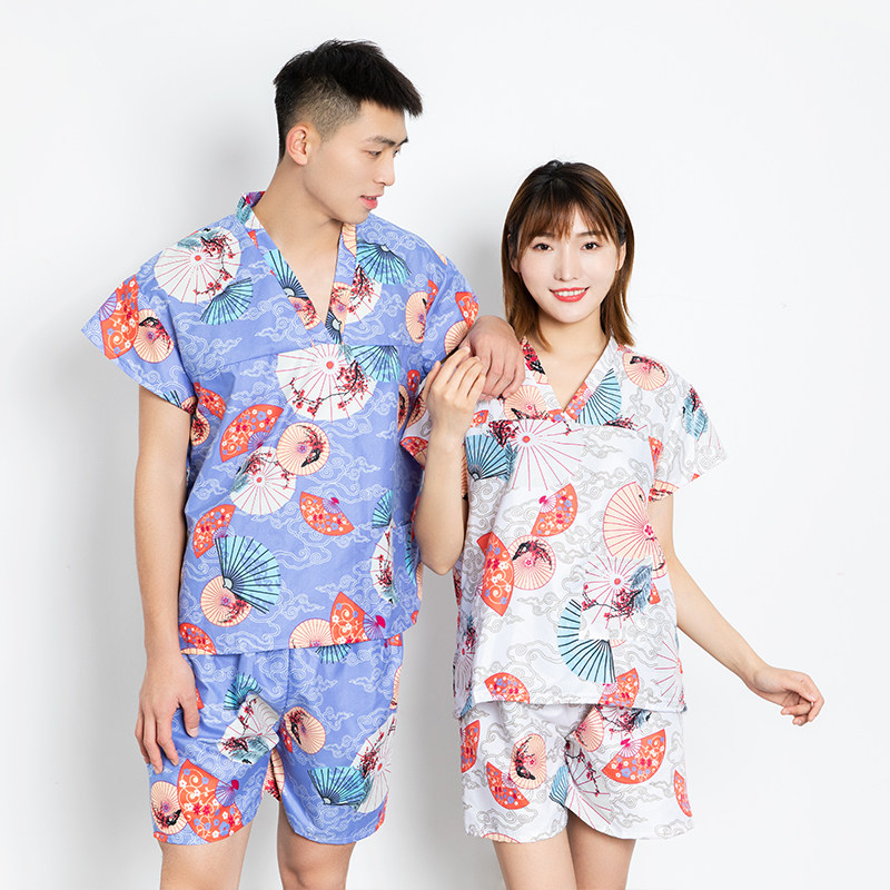 一次性浴服汗蒸服睡衣按摩衣服情侣套装洗浴中心足浴桑拿养生美容