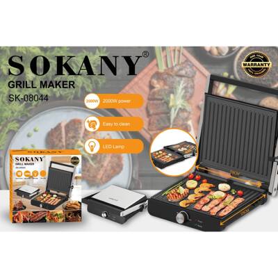 出口SOKANY08044牛排机帕尼尼早餐机烤肉机煎烤器GRILL MAKER