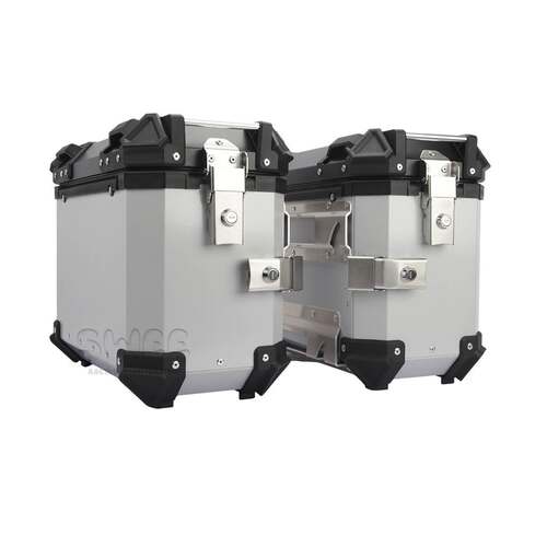 通用型18L/28L/35L摩托车铝合金边箱防水防撞后备箱旅行快拆三箱