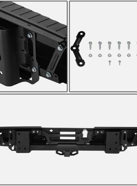 适用于2021-2023款福特Ford F150后保险杆组件 黑色 ML3Z19D520C