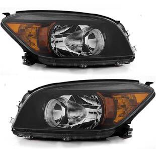 适用于2006-2009年 Toyota丰田 RAV4 Halogen Black Housing 大灯