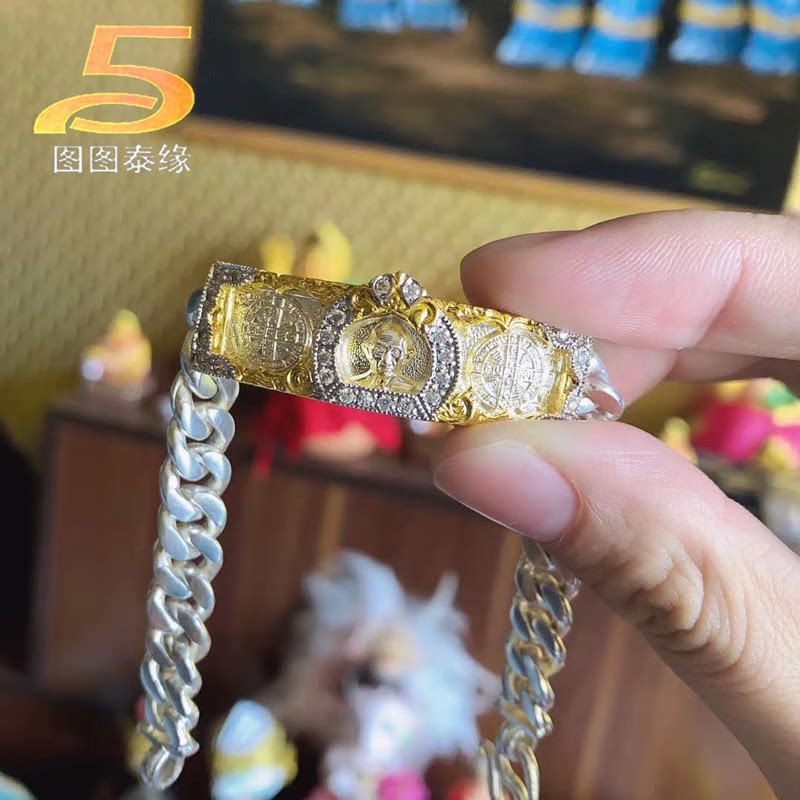 图图泰缘特色牌hot龙婆瑞2561年纯银手链