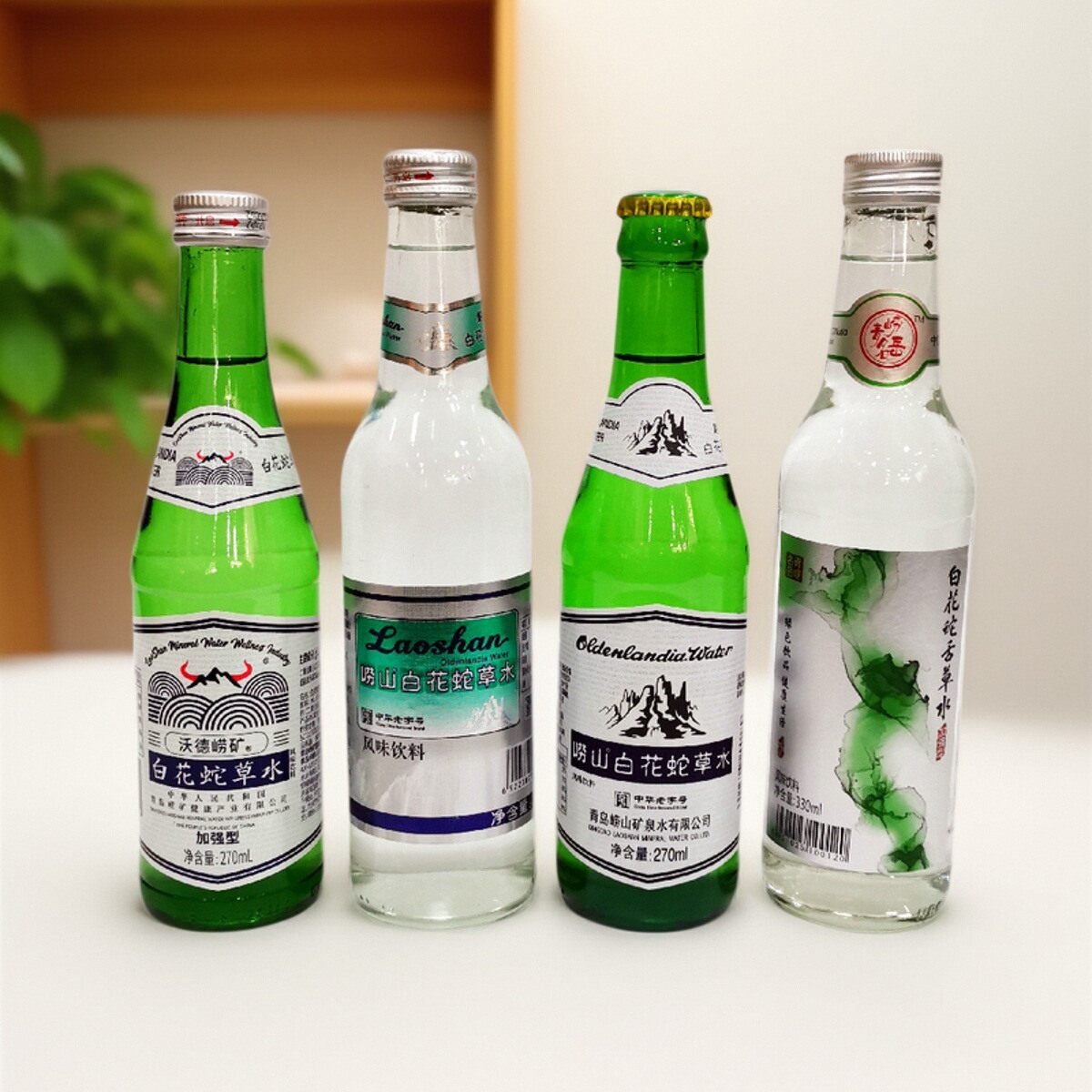 白花蛇草水4种各1瓶难喝饮料