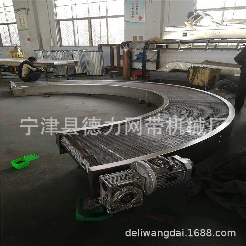 多层网带烘干输送机电机驱动201链条式网链流水线狗粮烘干运输机