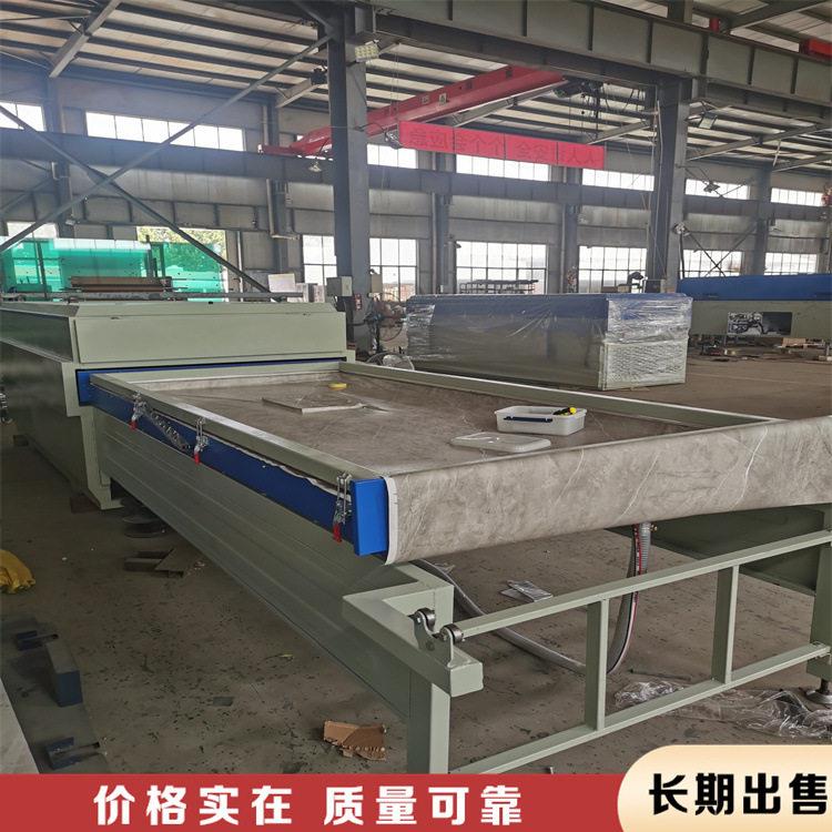全自动无压框橱柜模压门真空覆膜机双工位欧式拉扣软包吸塑机