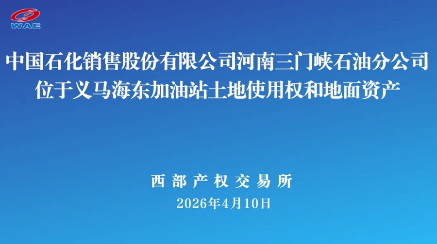 4月14日三门峡市石油公司地面资产网络拍卖公告