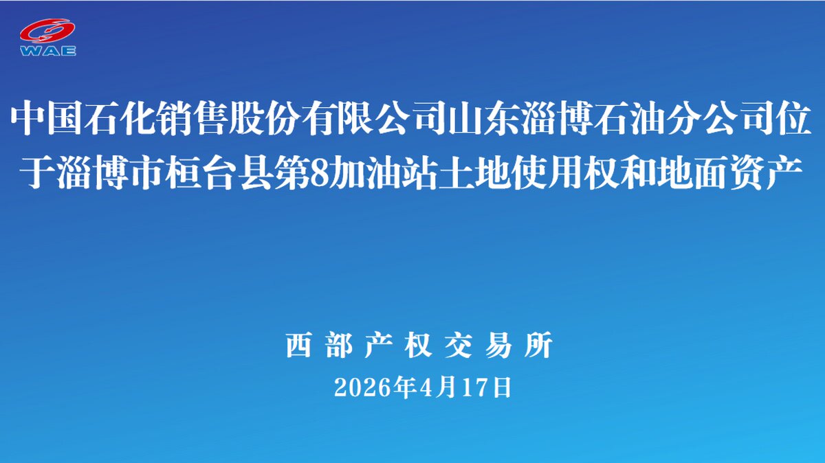 4月27日淄博市石油公司桓台县第8加油站土地使用权和地面资产转让公告
