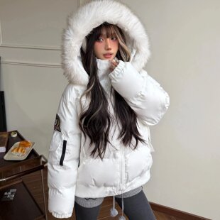 棉服女羽绒服2026冬季新款宽松派克服ins学院风短款保暖棉衣外套