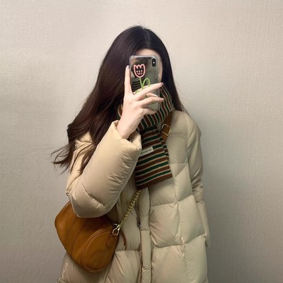 高充绒量巨好看的羽绒服女2025年冬季新款高级感保暖白鸭绒中长款