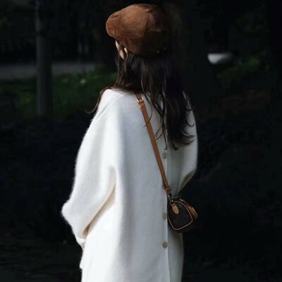 秋冬装搭配一整套高级感小香风软糯慵懒马海毛毛衣裙子针织套装女