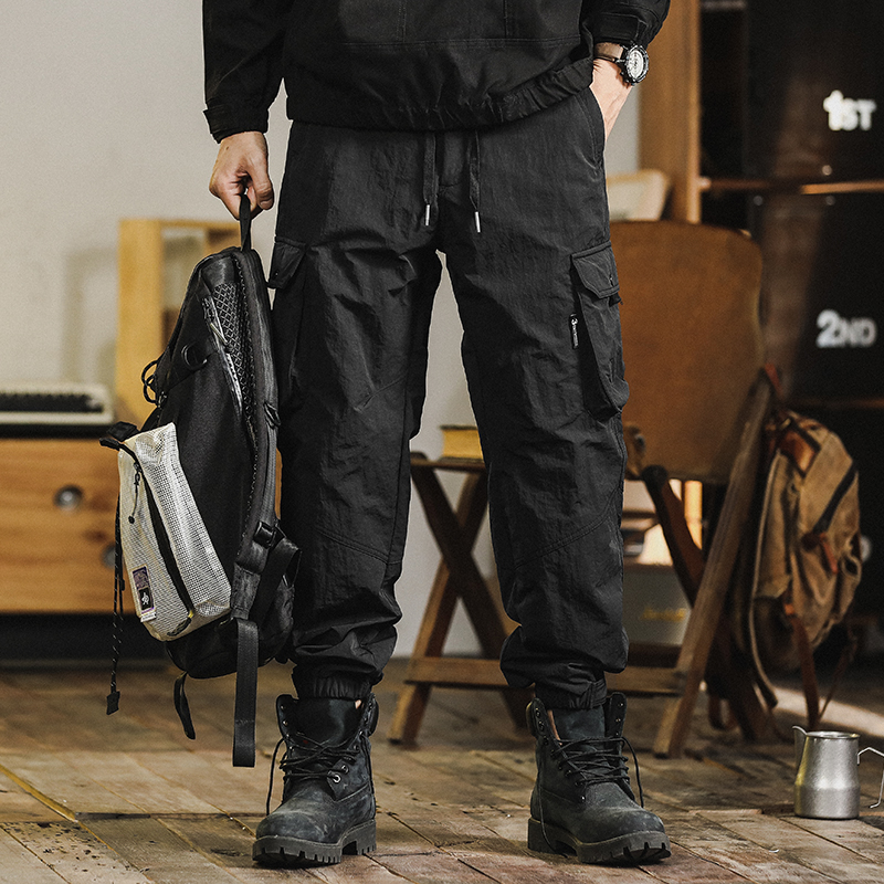 美式机能工装裤男加绒裤子