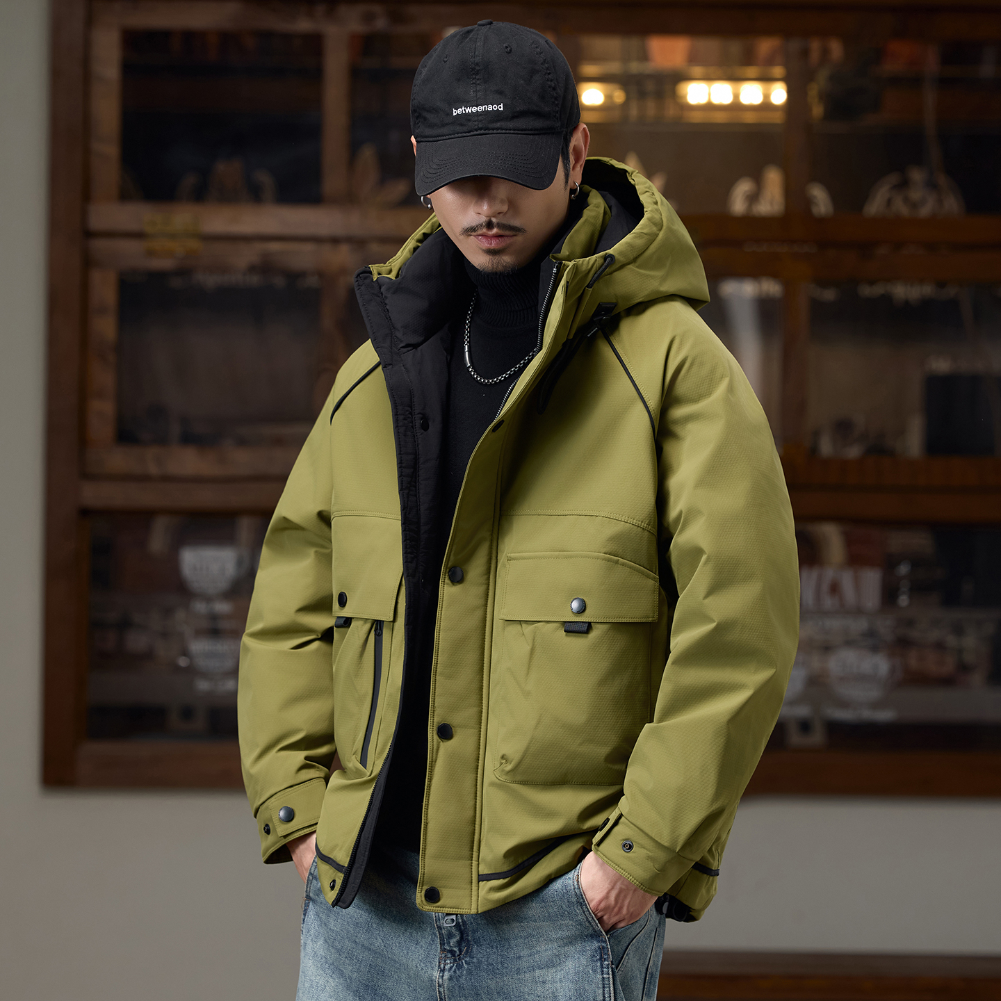 冬季户外羽绒服男款工装外套