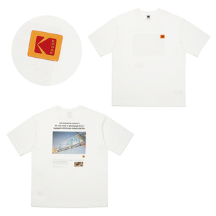 Kodak柯达25SS夏季透气圆领短袖T恤纯棉透气百搭服装男女上衣