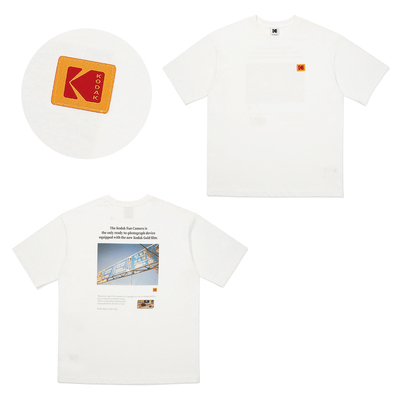 Kodak柯达25SS夏季透气圆领短袖T恤纯棉透气百搭服装男女上衣