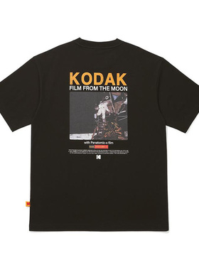 Kodak柯达25SS潮牌时尚上衣100%纯棉圆领短袖T恤男女百搭服装