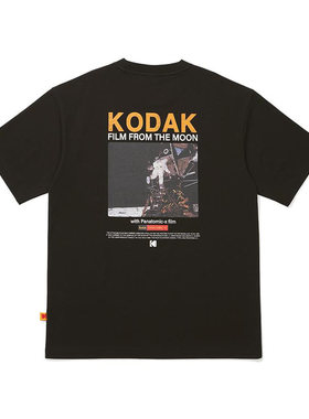 Kodak柯达25SS潮牌时尚上衣100%纯棉圆领短袖T恤男女百搭服装