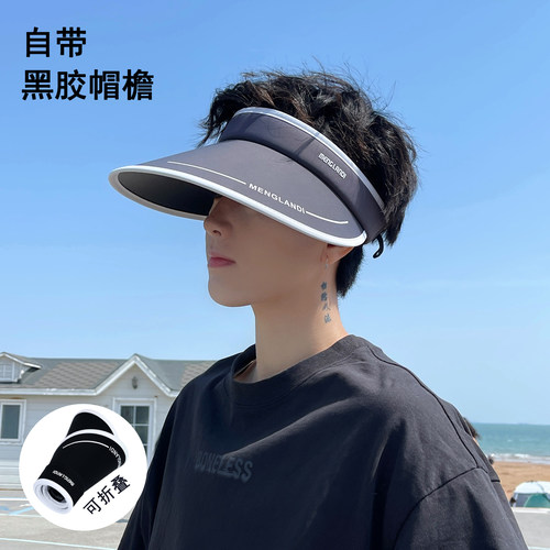夏季大檐透气遮阳骑行防晒空顶帽