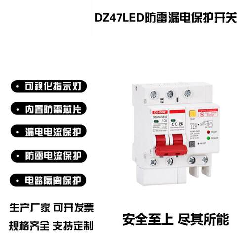 DZ47LED-63小型防雷漏电断路器2