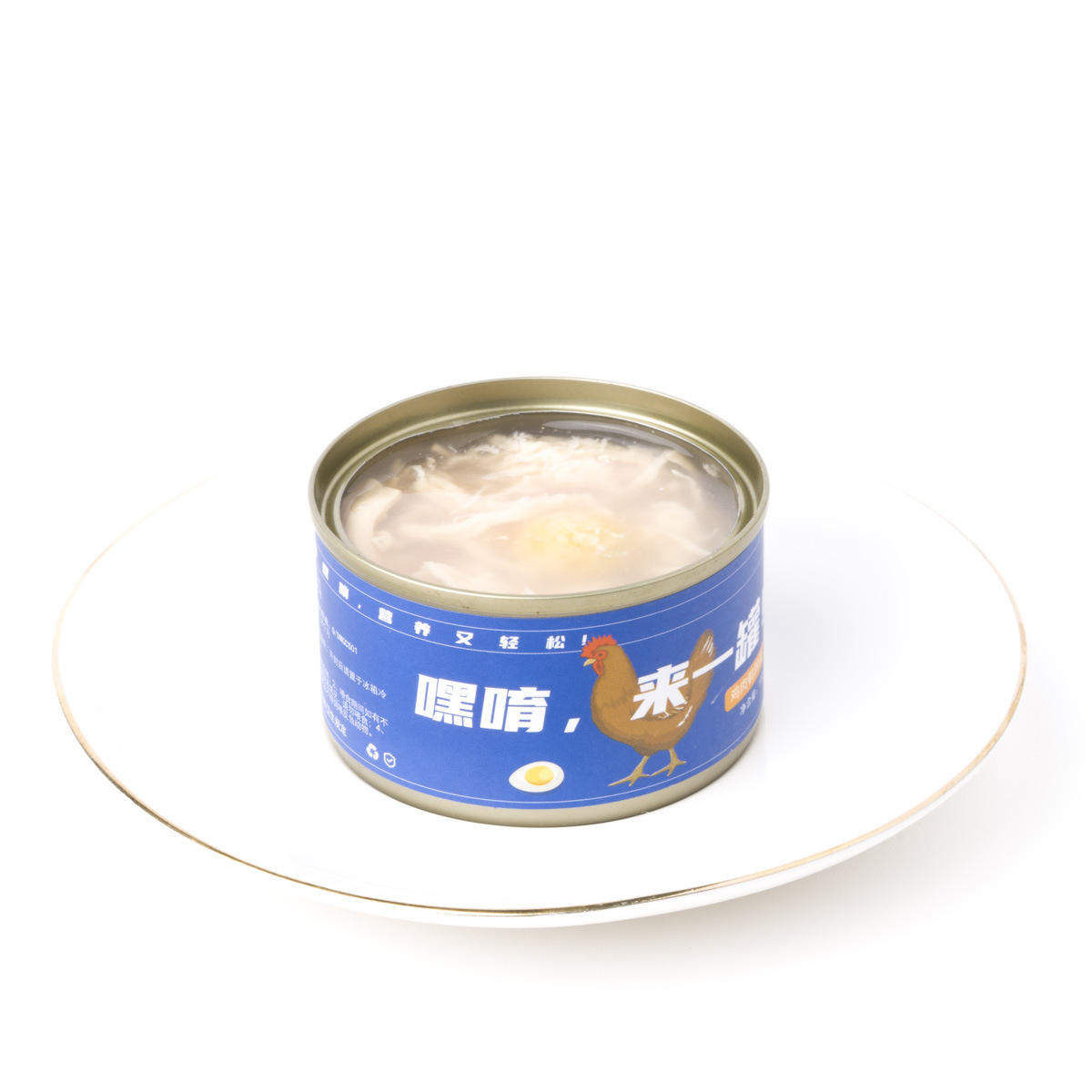 临期嘿唷宠物罐头鸡肉鹌鹑蛋口味狗罐头纯肉 狗罐汤罐可代