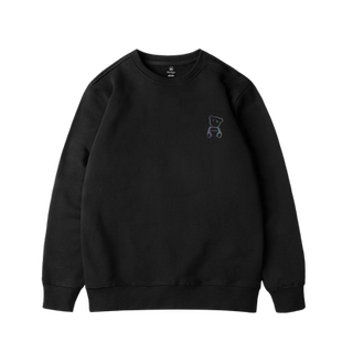 mkdbjn潮牌大码卫衣男断头熊印花宽松圆领长袖女春秋季2025新款薄