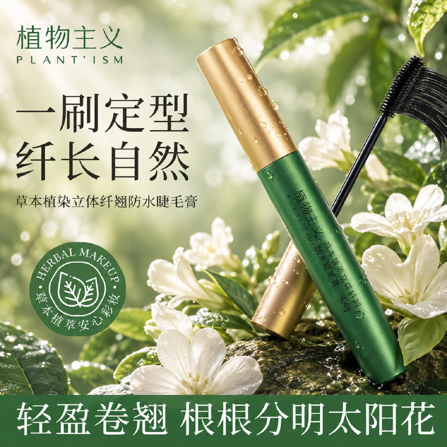 植物主义睫毛膏立体持久专用化妆品适孕妇女彩妆官方正品